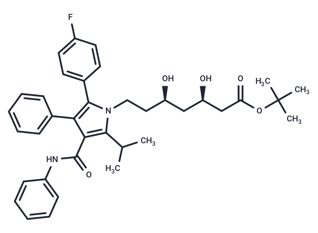 化合物 (3R,5R)-tert-Butyl 7-(2-(4-fluorophenyl)-5-isopropyl-3-phenyl-4-(phenylcarbamoyl)-1H-pyrrol-1-yl)-3,5-dihydroxyheptanoate,(3R,5R)-tert-Butyl 7-(2-(4-fluorophenyl)-5-isopropyl-3-phenyl-4-(phenylcarbamoyl)-1H-pyrrol-1-yl)-3,5-dihydroxyheptanoate