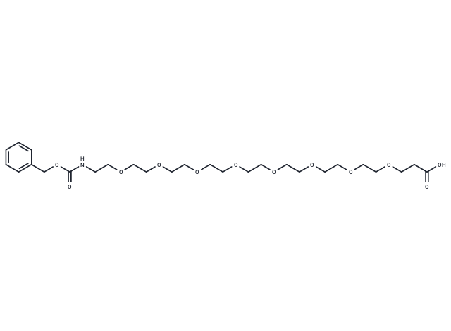 化合物 Cbz-NH-PEG8-C2-acid,Cbz-NH-PEG8-C2-acid