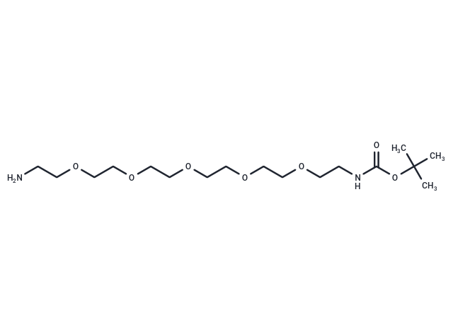 化合物 NH2-PEG5-C2-NH-Boc,NH2-PEG5-C2-NH-Boc