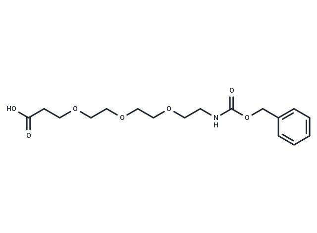 化合物 Cbz-NH-PEG3-C2-acid,Cbz-NH-PEG3-C2-acid