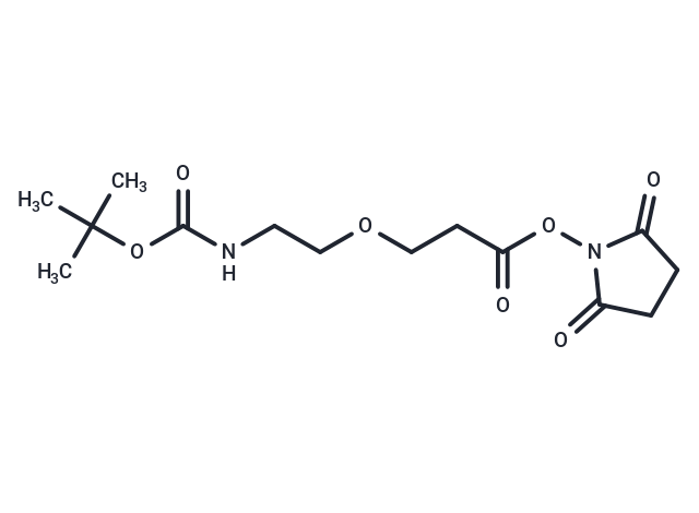 化合物 Boc-N-PEG1-C2-NHS ester,Boc-N-PEG1-C2-NHS ester