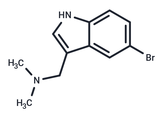 化合物 1-(5-Bromo-1H-indol-3-yl)-N,N-dimethylmethanamine,1-(5-Bromo-1H-indol-3-yl)-N,N-dimethylmethanamine