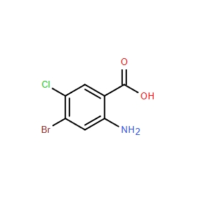 2-氨基-4-溴-5-氯苯甲酸,2-Amino-4-bromo-5-chlorobenzoic acid