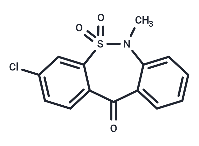 化合物 3-Chloro-6,11-dihydro-6-methyl-5,5,11-trioxodibenzo[c,f][1,2]thiazepine,3-Chloro-6,11-dihydro-6-methyl-5,5,11-trioxodibenzo[c,f][1,2]thiazepine