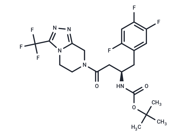 化合物 (R)-tert-Butyl (4-oxo-4-(3-(trifluoromethyl)-5,6-dihydro-[1,2,4]triazolo[4,3-a]pyrazin-7(8H)-yl)-1-(2,4,5-trifluorophenyl)butan-2-yl)carbamate,(R)-tert-Butyl (4-oxo-4-(3-(trifluoromethyl)-5,6-dihydro-[1,2,4]triazolo[4,3-a]pyrazin-7(8H)-yl)-1-(2,4,5-trifluorophenyl)butan-2-yl)carbamate