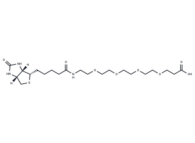 化合物 Biotin-PEG4-acid,Biotin-PEG4-acid