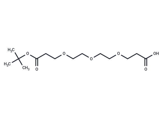 化合物 Acid-PEG3-C2-Boc,Acid-PEG3-C2-Boc