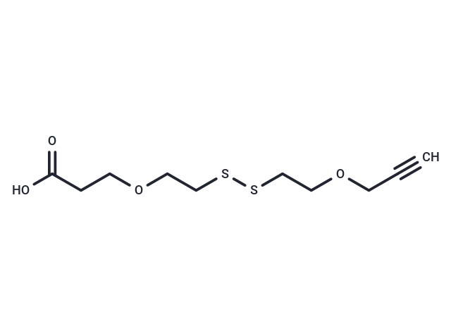 化合物 Propargyl-PEG1-SS-PEG1-acid,Propargyl-PEG1-SS-PEG1-acid