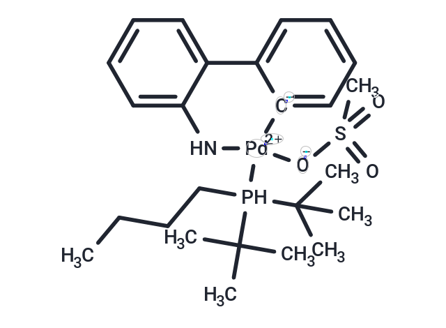 化合物 [2'-(Amino-κN)[1,1'-biphenyl]-2-yl-κC][butylbis(1,1-dimethylethyl)phosphine](methanesulfonato-κO)Palladium,[2'-(Amino-κN)[1,1'-biphenyl]-2-yl-κC][butylbis(1,1-dimethylethyl)phosphine](methanesulfonato-κO)Palladium