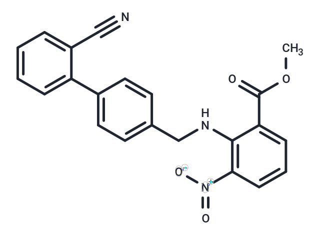 化合物 Methyl 2-(((2'-cyano-[1,1'-biphenyl]-4-yl)methyl)amino)-3-nitrobenzoate,Methyl 2-(((2'-cyano-[1,1'-biphenyl]-4-yl)methyl)amino)-3-nitrobenzoate