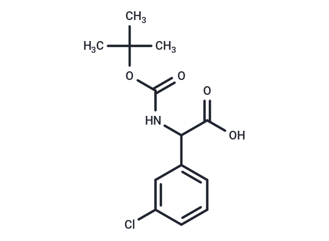 化合物 2-((tert-Butoxycarbonyl)amino)-2-(3-chlorophenyl)acetic acid,2-((tert-Butoxycarbonyl)amino)-2-(3-chlorophenyl)acetic acid