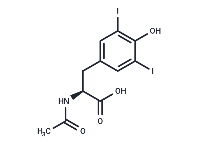 化合物 (S)-2-Acetamido-3-(4-hydroxy-3,5-diiodophenyl)propanoic acid,(S)-2-Acetamido-3-(4-hydroxy-3,5-diiodophenyl)propanoic acid