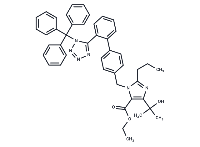 化合物 Ethyl 4-(2-hydroxypropan-2-yl)-2-propyl-1-((2'-(1-trityl-1H-tetrazol-5-yl)-[1,1'-biphenyl]-4-yl)methyl)-1H-imidazole-5-carboxylate,Ethyl 4-(2-hydroxypropan-2-yl)-2-propyl-1-((2'-(1-trityl-1H-tetrazol-5-yl)-[1,1'-biphenyl]-4-yl)methyl)-1H-imidazole-5-carboxylate