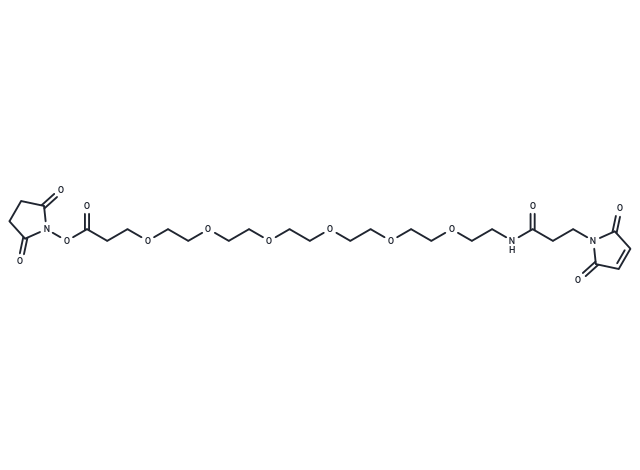 化合物 Mal-amido-PEG6-NHS ester,Mal-amido-PEG6-NHS ester