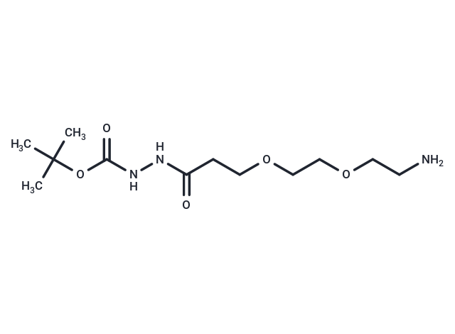 化合物 Amino-PEG2-C2-hydrazide-Boc,Amino-PEG2-C2-hydrazide-Boc