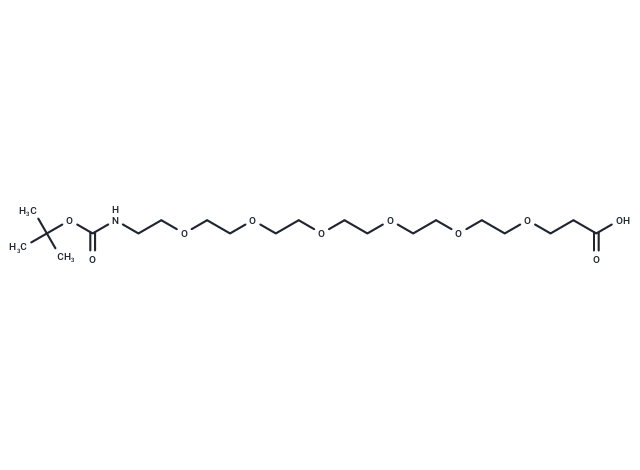 化合物 Boc-NH-PEG6-CH2CH2COOH,Boc-NH-PEG6-CH2CH2COOH