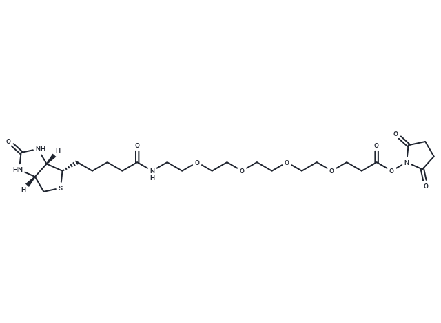 化合物 Biotin-PEG4-NHS ester,Biotin-PEG4-NHS ester