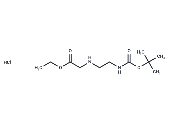 化合物 Ethyl 2-((2-((tert-butoxycarbonyl)amino)ethyl)amino)acetate hydrochloride,Ethyl 2-((2-((tert-butoxycarbonyl)amino)ethyl)amino)acetate hydrochloride