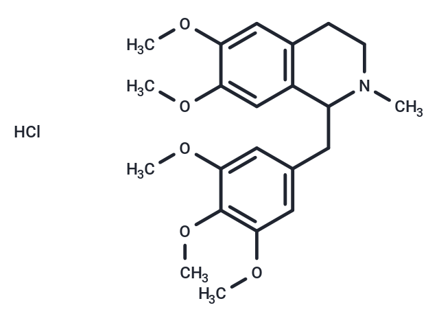 化合物 6,7-Dimethoxy-2-methyl-1-(3,4,5-trimethoxybenzyl)-1,2,3,4-tetrahydroisoquinoline hydrochloride,6,7-Dimethoxy-2-methyl-1-(3,4,5-trimethoxybenzyl)-1,2,3,4-tetrahydroisoquinoline hydrochloride