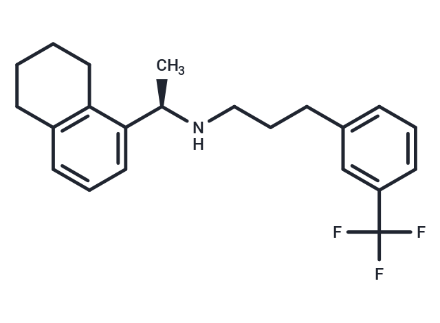 化合物 (R)-N-[1-(5,6,7,8-Tetrahydronaphthalen-1-yl)ethyl]-3-[3-(trifluoromethyl)phenyl]-1-propylamine,(R)-N-[1-(5,6,7,8-Tetrahydronaphthalen-1-yl)ethyl]-3-[3-(trifluoromethyl)phenyl]-1-propylamine