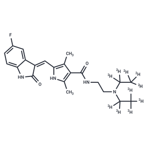 化合物 Sunitinib-d10|T13039|TargetMol