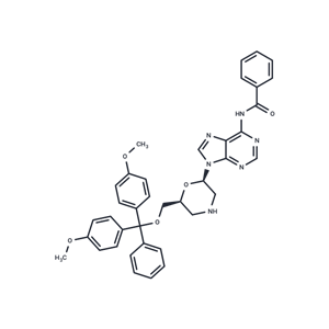 化合物 N6-Benzoyl-7’-O-(4,4’-dimethoxytrityloxy)morpholino adenine|TNU1449|TargetMol