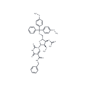 化合物 5-Benzylaminocarbony-3’-O-Ac-2’-O-Me-5’-O-DMT-uridine|TNU0655|TargetMol