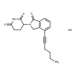 化合物 Lenalidomide-propargyl-C2-NH2 hydrochloride|T18070|TargetMol