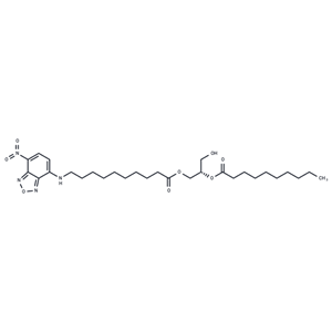 化合物 1-NBD-decanoyl-2-decanoyl-sn-Glycerol|T84489|TargetMol