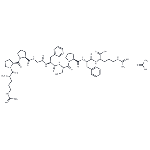 化合物 (S)-2-((S)-2-((S)-1-((S)-2-((S)-2-(2-((S)-1-((S)-1-((S)-2-Amino-5-guanidinopentanoyl)pyrrolidine-2-carbonyl)pyrrolidine-2-carboxamido)acetamido)-3-phenylpropanamido)-3-hydroxypropanoyl)pyrrolidine-2-carboxamido)-3-phenylpropanamido)-5-guanidinopentanoic acid acetic acid salt,(S)-2-((S)-2-((S)-1-((S)-2-((S)-2-(2-((S)-1-((S)-1-((S)-2-Amino-5-guanidinopentanoyl)pyrrolidine-2-carbonyl)pyrrolidine-2-carboxamido)acetamido)-3-phenylpropanamido)-3-hydroxypropanoyl)pyrrolidine-2-carboxamido)-3-phenylpropanamido)-5-guanidinopentanoic acid acetic acid salt