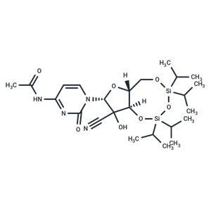 化合物 N-(1-((6aR,8R,9aR)-9-Cyano-9-hydroxy-2,2,4,4-tetraisopropyltetrahydro-6H-furo[3,2-f][1,3,5,2,4]trioxadisilocin-8-yl)-2-oxo-1,2-dihydropyrimidin-4-yl)acetamide,N-(1-((6aR,8R,9aR)-9-Cyano-9-hydroxy-2,2,4,4-tetraisopropyltetrahydro-6H-furo[3,2-f][1,3,5,2,4]trioxadisilocin-8-yl)-2-oxo-1,2-dihydropyrimidin-4-yl)acetamide