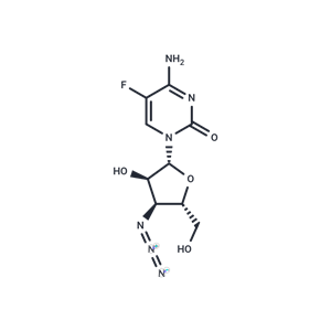 化合物 3'-Azido-3'-deoxy-5-fluorocytidine|T19133|TargetMol