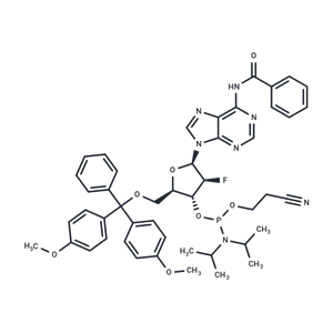 化合物 N6-Benzoyl-5’-O-(4,4’-dimethoxytrityl)-2’-fluoro-2’-deoxyarabinoadenosine-3’-O-[(2-cyanoethyl)-(N,N-diisopropyl)]phosphoramidite,2’-Fluoro-2’-deoxy-ara-A(Bz)-3’-phosphoramidite