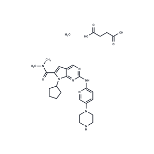 化合物 Ribociclib succinate hydrate,Ribociclib succinate hydrate