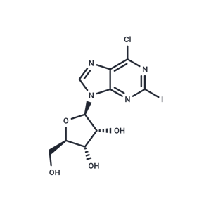 化合物 6-Chloro-2-iodopurine riboside; 6-Chloro-2-iodo-9-beta-D-ribofuranosyl purine|TNU0027|TargetMol