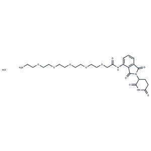 Pomalidomide-amino-PEG5-NH2 hydrochloride|T40085|TargetMol