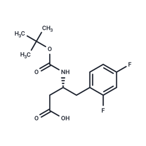 化合物 (R)-3-((tert-Butoxycarbonyl)amino)-4-(2,4-difluorophenyl)butanoic acid|T66697|TargetMol