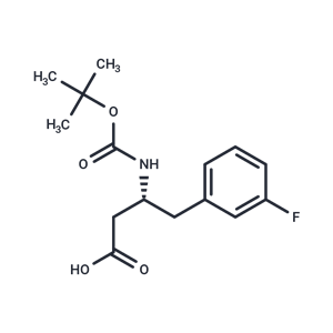 化合物 (R)-3-((tert-Butoxycarbonyl)amino)-4-(3-fluorophenyl)butanoic acid|T66938|TargetMol