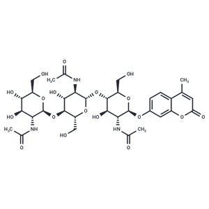 4-Methylumbelliferyl-β-D-N,N',N''-Triacetylchitotrioside|T37570|TargetMol