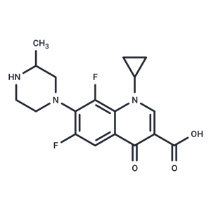 化合物 1-Cyclopropyl-6,8-difluoro-7-(3-methylpiperazin-1-yl)-4-oxo-1,4-dihydroquinoline-3-carboxylic acid|T66422|TargetMol