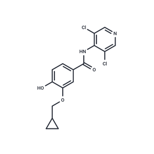 化合物 3-(Cyclopropylmethoxy)-N-(3,5-dichloropyridin-4-yl)-4-hydroxybenzamide|T66408|TargetMol