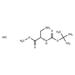 化合物 (S)-Methyl 3-amino-2-((tert-butoxycarbonyl)amino)propanoate hydrochloride|T66364|TargetMol