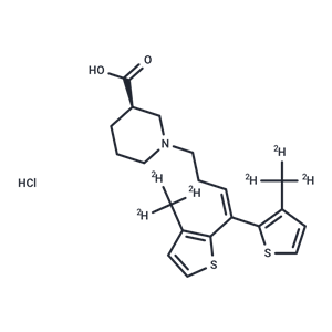 化合物 Tiagabine-d6 hydrochloride,Tiagabine-d6 hydrochloride