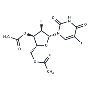 化合物 3’,5’-Di-O-acetyl-2’-deoxy-2’-fluoro-5-iodouridine|TNU0623|TargetMol