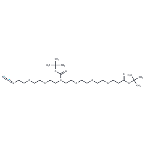 化合物 N-(Azido-PEG2)-N-Boc-PEG3-Boc|T16178|TargetMol