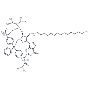 化合物 N2-iBu-5’-O-DMTr-2’-O-hexadecanyl guanosine 3’-CED phosphoramidite,N2-iBu-5’-O-DMTr-2’-O-hexadecanyl guanosine 3’-CED phosphoramidite