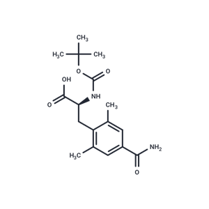 化合物 (S)-2-((tert-Butoxycarbonyl)amino)-3-(4-carbamoyl-2,6-dimethylphenyl)propanoic acid|T66476|TargetMol