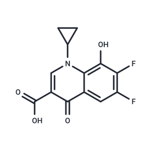 化合物 1-Cyclopropyl-6,7-difluoro-8-hydroxy-4-oxo-1,4-dihydroquinoline-3-carboxylic acid|T66424|TargetMol