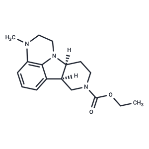 化合物 (6bR,10aS)-Ethyl 3-methyl-2,3,6b,7,10,10a-hexahydro-1H-pyrido[3',4':4,5]pyrrolo[1,2,3-de]quinoxaline-8(9H)-carboxylate|T67021|TargetMol