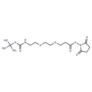 化合物 Boc-NH-PEG2-C2-NHS ester|T14736|TargetMol